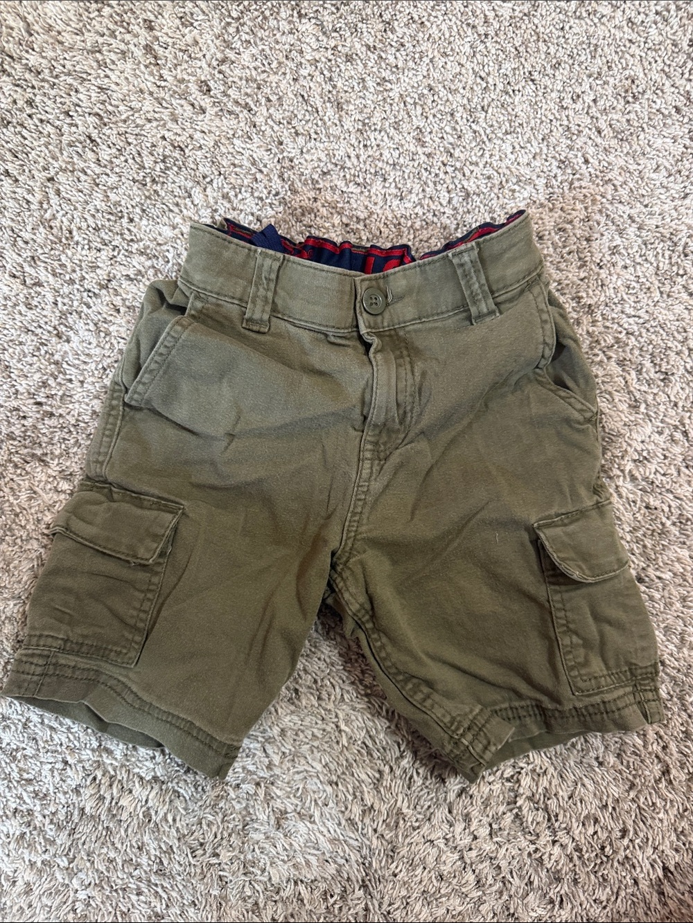 Levi's Boys Olive Green Cargo Shorts Size 6/7